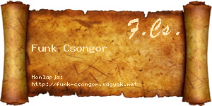 Funk Csongor névjegykártya