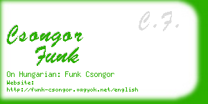 csongor funk business card